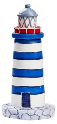 Produktbild von Leuchtturm blau/weiss ca. 7,5 cm
