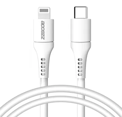 Obrázek produktu pro Kabel Accezz s certifikací MFI Lightning na USB-C - 1 m - bílý