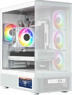 Obrázok produktu pre Herná počítačová skriňa MODECOM VOLCANO AQ400 ARGB MIDI čierna