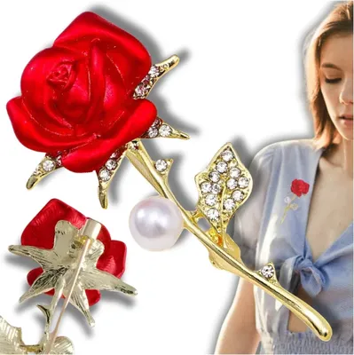 Productafbeelding van B&J Damesbroche Leleitt, goudkleurig, one size