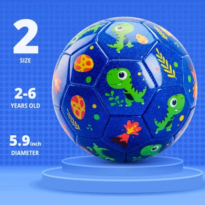 Obrázok produktu pre Batoľacia futbalová lopta veľkosť 2, dinosaurus, do záhrady, pre deti 2 až 6 rokov