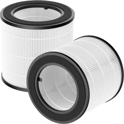 Produktbild von 2 Stück HEPA-Ersatzfilter Kompatibel mit Philips 800 Series Luftreiniger | AC0830/10 AC0820/30 AC0820/10 AC0819/10, HEPA-Filter & Nylon-Vorfilter