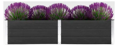Produktbild von Hochbeet für den Garten 250 x 100 x 54 cm WPC Grau