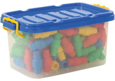 Produktbild von Eduplay flexible Baustein-Röhren Spielzeugset 80-teilig multicolor