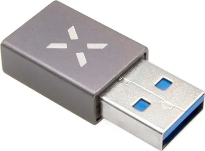 Immagine prodotto di Adattatore / spina adattatore da USB-A a USB-C, collegamento fisso, grigio