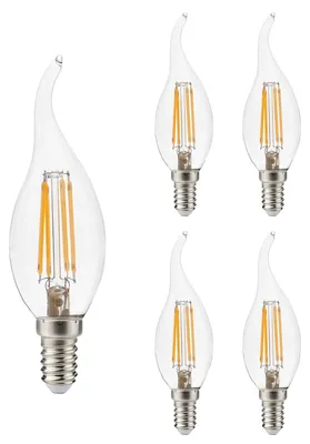 Produktbild von Kobi E14 LED-Lampe Röhre 4W 470lm 3000K warmweiß 5 Stück