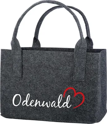 Produktbild von Gilde Tasche, "Odenwald", Schriftzug, Filz, dunkelgrau, VE 4, L. 23 cm, B. 40 cm, H. 26 cm 42464 4063387424643