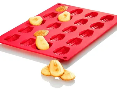 Produktbild von Silikon-Madeleine-Form mit 20 Mulden, antihaftbeschichtet, Kuchen-Backwerkzeug für selbstgemachte Süßigkeiten