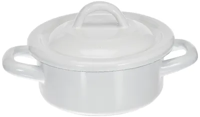 Productafbeelding van Emaille pan met deksel, 360 ml