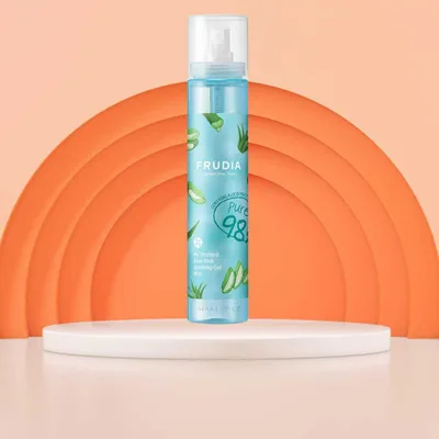 Imagen del producto de FRUDIA My Orchard Aloe Real Gel Calmante, 300 ml, Unisex, para piel seca, piel sensible, piel muy seca, hidratante, hidratante, revitalizante, calmante, ingredientes: agua, propilenglicol, alcohol desnaturalizado, butilenglicol, polisorbato 20, carbómero, potasio...