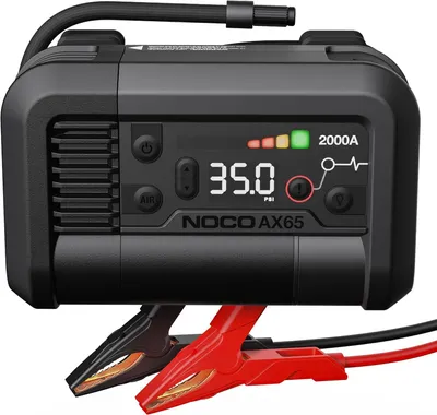Produktbild von Starthilfe-Gerät mit Kompressor, 2000 A und 100 psi – 12V Starthilfe-Booster mit digitaler Reifenpumpe und Powerbank