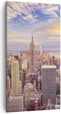 Produktbild von Bild auf Leinwand - Leinwandbild - New York Stadt - 55x100cm - Wand Bild - Wanddeko - Wandbilder - Leinwanddruck - Bilder - Kunstdruck - Wanddekoration - Leinwand bilder - Wandkunst - PA55x100-3638