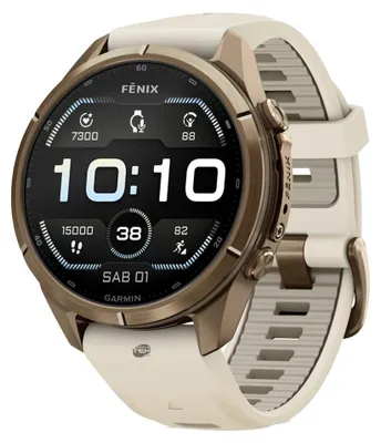 Immagine prodotto di Garmin Fenix 9 Pro 43mm Autumn Gold Dlc Titanium Smartwatch Gps Con Cinturino Cream/french Gray