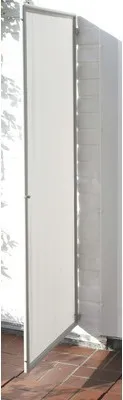 Produktbild von Balkonsichtschutz Paravent 1-Teilig 0,7 x 1,7 m, aus wasser- und windabweisenden PES, silbergrau
