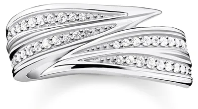 Produktbild von Thomas Sabo TR2283-051-14 Ring Damen Blätter Silber Gr. 48