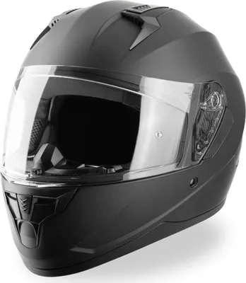 Produktbild von VINZ Vigo Integralhelm | Motorrad Helm Vollvisierhelm Mopedhelm ECE 22.06 | Motorradhelm Full-Face Helme | für Damen & Herren | In Gr. XS-XXL - Matt Schwarz | M (57 - 58 cm)