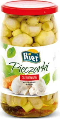 Zdjęcie produktu dla Pieczarki całe marynowane 900ml (850g/500g)