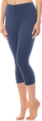 Image de Legging 3/4 en coton pour femme Antié AN60-101 (jean, M)