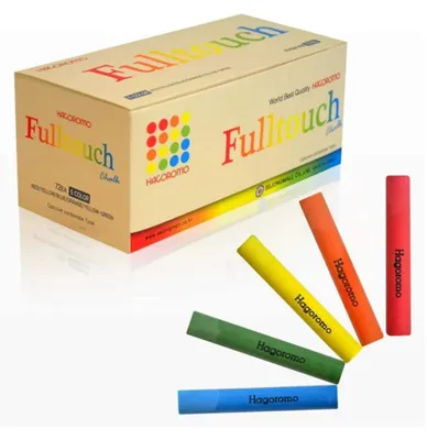 Produktbild von Hagoromo Fulltouch Farbkalk – Premium Staubfreie Kreide im Farbmix: 5-Farb Color: 5-Farb