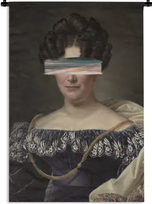 Produktbild von MuchoWow® Wandteppich Wandbehang Johanna Henriette Engelen - Dubois Drahonet - Pastell 120x180 cm Tapisserie Dekoration Wandtuch - Schlafzimmer - Dekorationen für das Haus