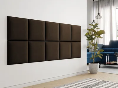 Immagine prodotto di Pannello a muro imbottito 42x42 PAG - marrone