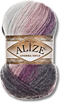 Productafbeelding van Alize 1x 100g Angora Gold Batik garen, met kleurverloop, geschikt voor haken en breien (1986)