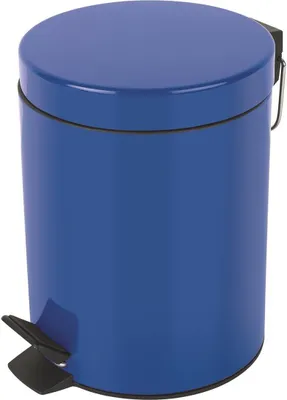 Image de Spirella Seau à cosmétique "Sydney Bleu" Poubelle à pédale - 3 litres - avec seau intérieur amovible