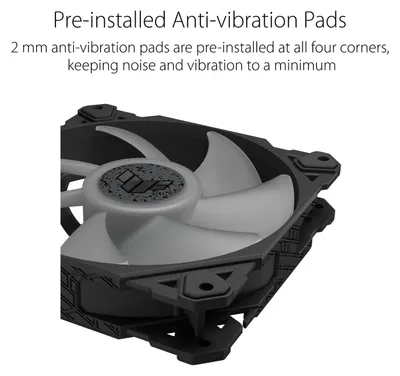 Produktbild von ASUS TUF GAMING TF120 ARGB WHITE EDITION, Ventilator, 12 cm, 250 RPM, 1900 RPM, Weiß