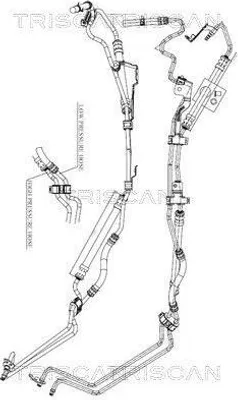 Produktbild von TRISCAN 8516 16038 Servoleitung für FORD Focus II Schrägheck (DA, HCP, DP) von Hydraulikpumpe nach Lenkgetriebe von Lenkgetriebe nach