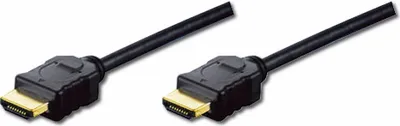 Produktbild von Digitus HDMI High Speed Ethernet Typ A SSt/St 2m Full HD schwarz