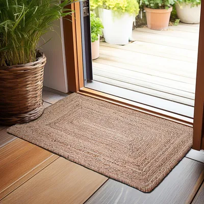 Produktbild von Handgewebter Jute-Teppich 60x90 cm