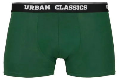 Produktbild von Urban Classics - Boxershorts für Herren(3er-Pack) TN966 (S) (Dunkelgrün/Schwarz)