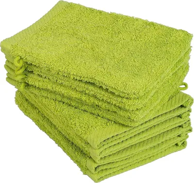 Zdjęcie produktu dla Zestaw ręczników do mycia twarzy, 10 sztuk, 15x21 cm, wykonanych z miękkiej bawełny, z pętelką do zawieszania