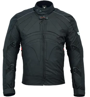 Produktbild von BULLDT Motorradjacke kurze Jacke Schwarz Grün Orange GW322J, Farbe:Schwarz, Größe:48/S