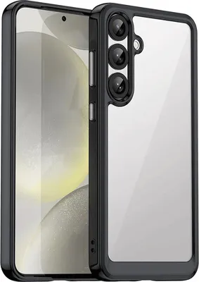 Produktbild von starfix Outer Space Silikon Schutz-Hülle mit Gelrahmen für Samsung Galaxy S25 PLUS, schwarz