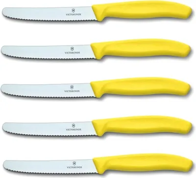 Produktbild von Victorinox | Swiss Classic Tafelmesser Set | leuchtendes Gelb | rostfreier Edelstahl | perfekt ausbalanciert | optimal für jede Mahlzeit