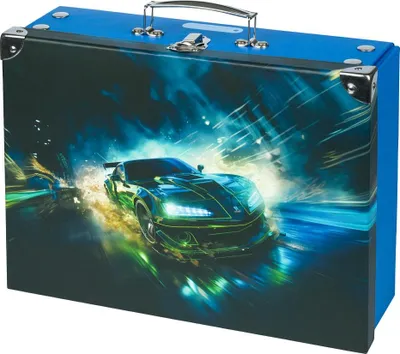 Obrázek produktu pro BAAGL Skládací školní kufřík Závodní auto s kováním