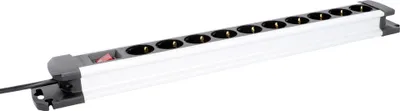 Produktbild von Unitec Steckdosenleiste10-fach 2m H05VV-F 3G1,5 mm², mit Schalter