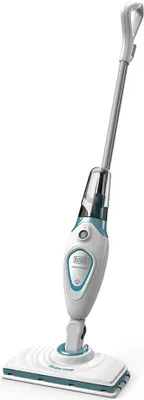Produktbild von Black+Decker Dampfbesen Steam-Mop Basic FSM1615 (1300W, Dampfreiniger für hygienische, gründliche Sauberkeit, abnehmbarer Wassertank, 180° drehbarer Reinigungsfuß, inkl. 2 Mikrofaser-Pad)