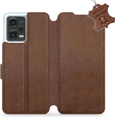 Produktbild von Echtleder Handyhülle für Xiaomi Poco X5, Mobiwear Leather, Braun