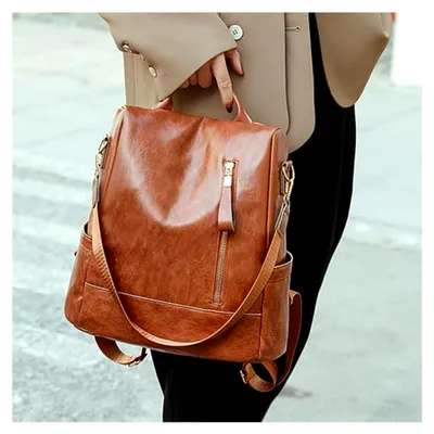 Produktbild von Damenrucksack Umhängetasche Wasserdichter Rucksack. Lässiger Multifunktions-Diebstahlschutz Taschen Backpack Daypack Reise Arbeit Damenrucksack 2024 er Stil