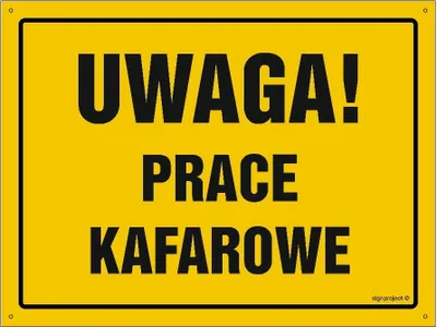 Zdjęcie produktu dla OA179 Uwaga! Prace kafarowe