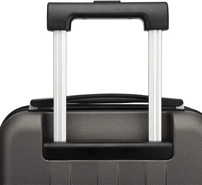 Produktbild von Famanu Reisekoffer Handgepäck Trolley Hartschale ABS 4 Rollen - Grau, Klein