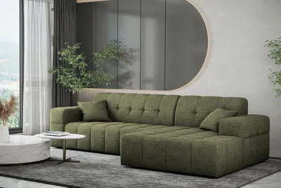 Produktbild von Kaiser Möbel Ecksofa Eckcouch L-Form Wohnzimmer NIMES stilvol viele farben Stoff Perfect Harmony Rechts Grün
