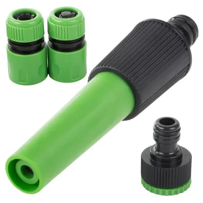 Image de DIVODV 27873 Arroseur de jardin avec kit de raccordement, vert
