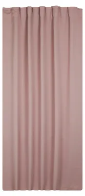 Produktbild von Verdunklungsgardine Blackout Kräuselband Vorhang 135 x 245 Gardine rosa pastell