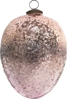 Produktbild von Clayre & Eef Weihnachtskugel Ø 12 cm Rosa Glas