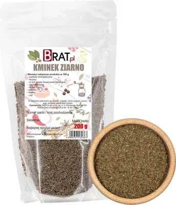 Zdjęcie produktu dla Kminek ziarno 200g Brat.pl