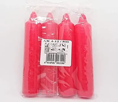 Produktbild von Advents-Kerzen 12er / 4er Beutel rot