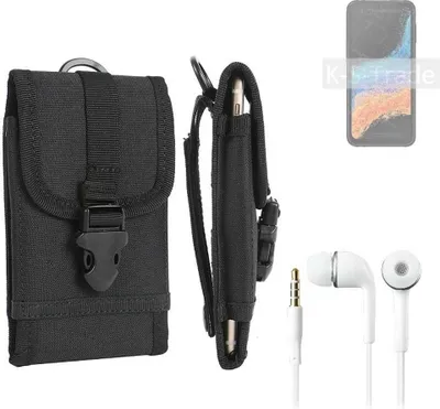 Produktbild von K-S-Trade Holster Schutz Hülle kompatibel mit Samsung Galaxy XCover6 Pro Gürteltasche Handy Hülle Tasche outdoor Seitentasche schwarz 1x +